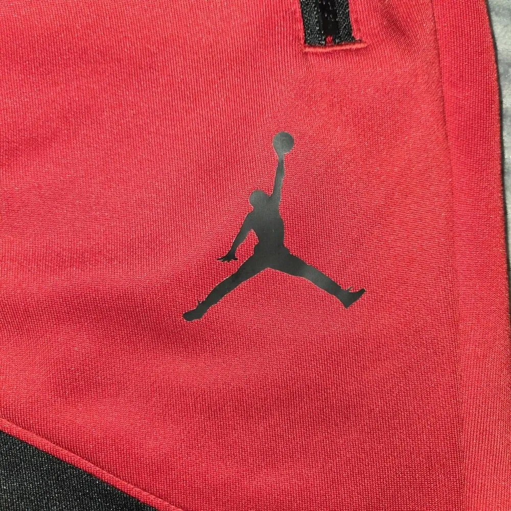 Mens Air Jordan Jumpman Tricot Wave Basketball Shorts Medium 27x8 Black Red